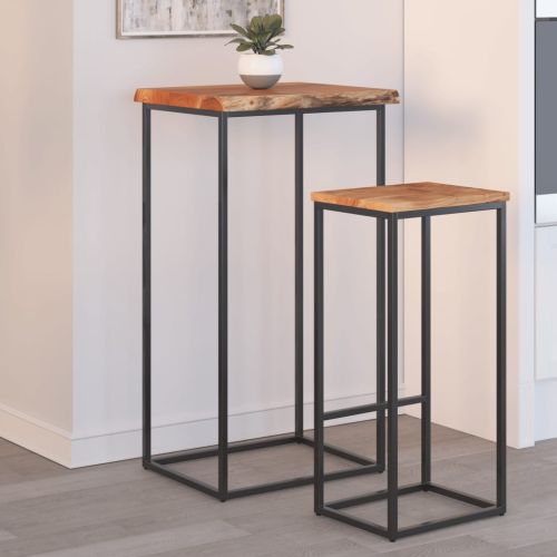 Плот за маса, 40x40x2,5 см, правоъгълен, акация масив, жив ръб