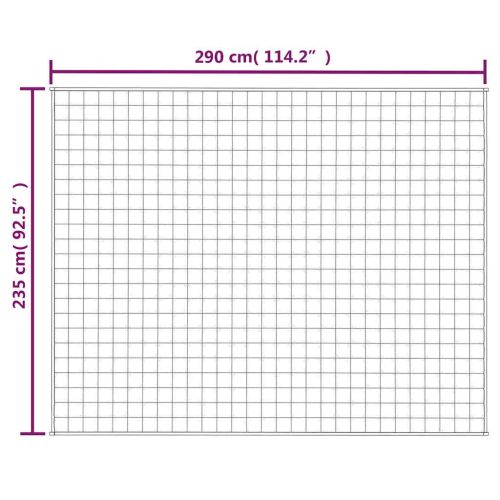 Утежнено одеяло синьо 235x290 см 11 кг плат
