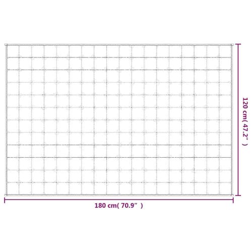 Утежнено одеяло светлокремаво 120x180 см 9 кг плат