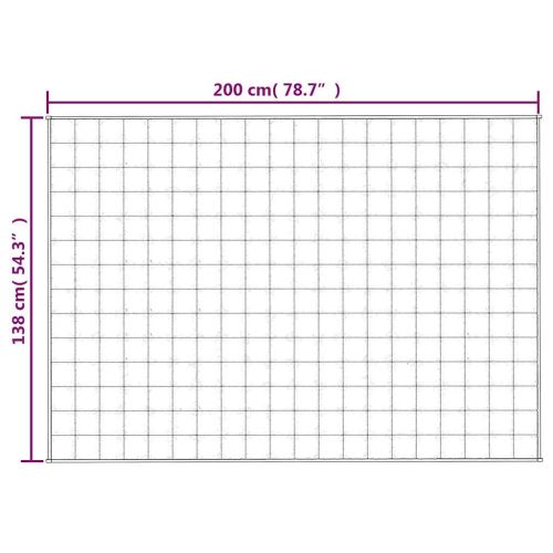 Утежнено одеяло сиво 138x200 см 10 кг плат