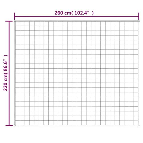 Утежнено одеяло светлокремаво 220x260 см 11 кг плат