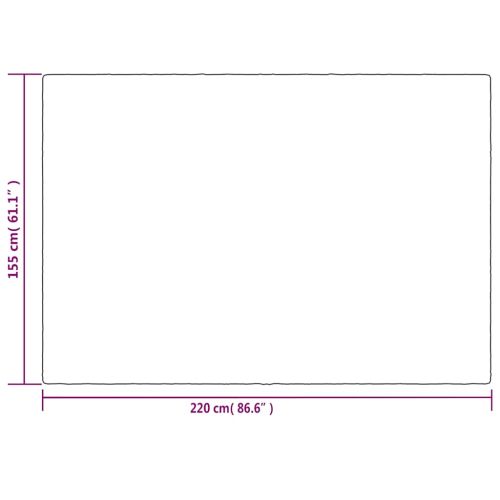 Утежнено одеяло с плик, сиво, 155x220 см, 7 кг, плат