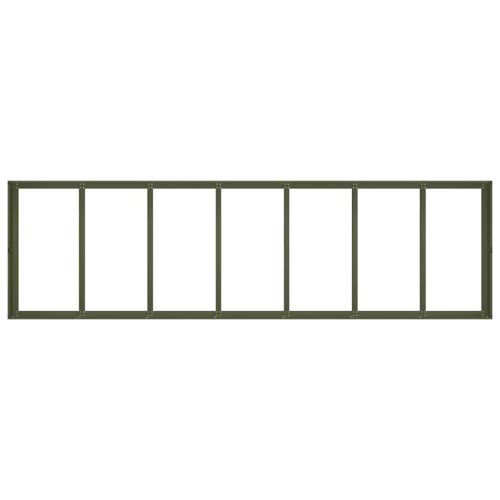 Кашпа, маслиненозелена, 280x80x40 см, стомана