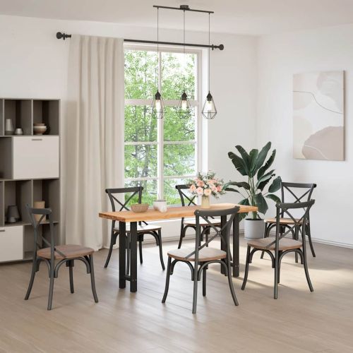 Крака за конзолна маса, черни, 2 бр., 28 x (72-73) см, стомана