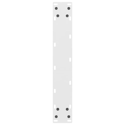 Крака за бар маса, бели, 2 бр., 50 x (110-111) см, стомана