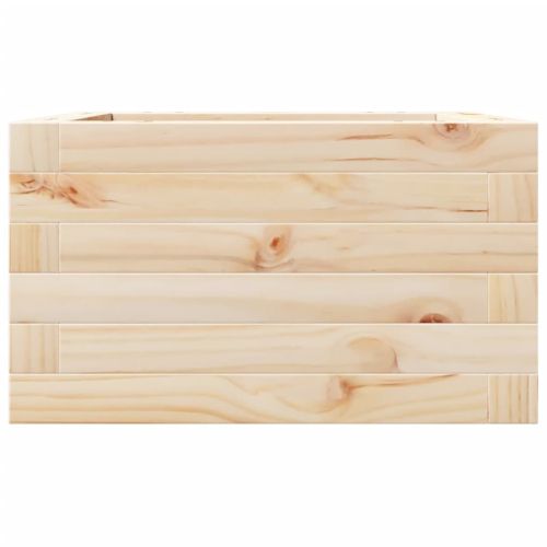 Градинска кашпа 40x40x23 см масивна борова дървесина