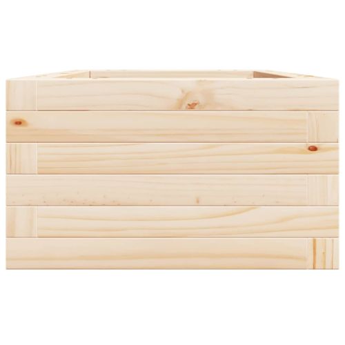 Градинска кашпа 40x40x23 см масивна борова дървесина