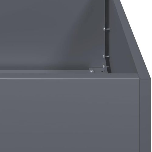 Кашпа, антрацит, 120x80x40 см, стомана