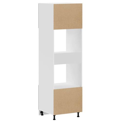 Шкафове за фурна, 2 бр. "Kalmar", бетонно сиви, инженерно дърво