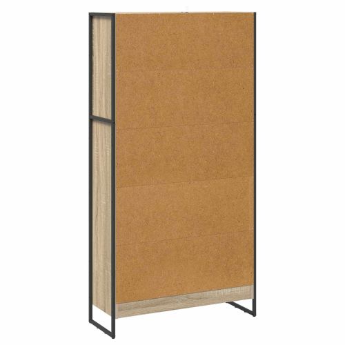 Шкаф за книги 2 pcs Сонома 80 x 30 x 155 см Инженерно дърво