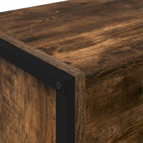 Шкаф за книги 80 x 30 x 155 см Инженерна дървесина Димящ дъб