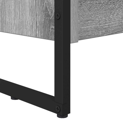 Шкаф за книги 80 x 30 x 155 см Инженерно дърво Сив Сонома