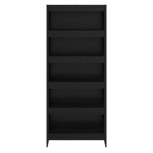 Шкаф за книги 80 x 30 x 189,5 см Инженерна дървесина Черния дъб