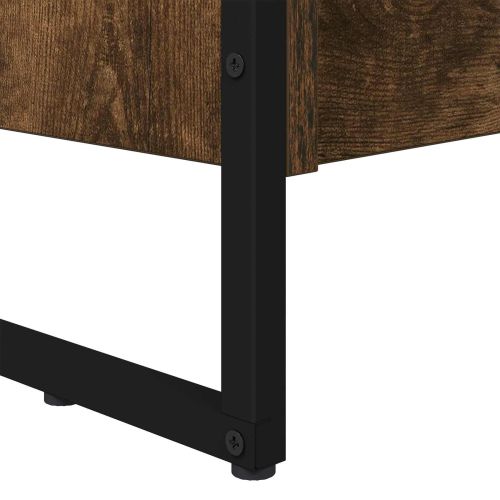 Шкаф за книги 2 pcs Димящ дъб 80 x 30 x 155 см Инженерно дърво