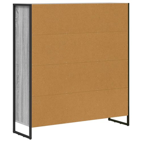 Шкаф за книги 2 pcs Сив Сонома 99,5 x 30 x 108 см