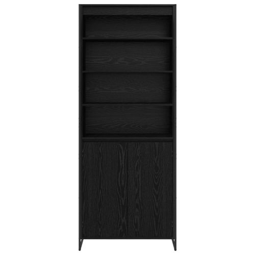 Високи шкафове 2 pcs Черния дъб 79 x 36 x 200 см