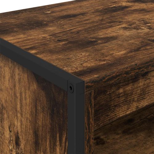 Високи шкафове 2 pcs Димящ дъб 79 x 36 x 200 см Инженерно дърво