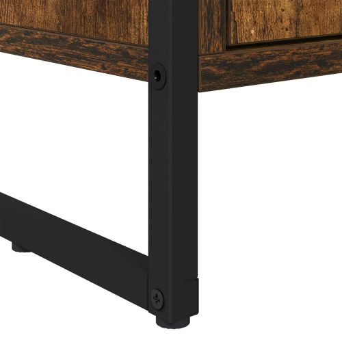 Високи шкафове 2 pcs Димящ дъб 79 x 36 x 200 см Инженерно дърво