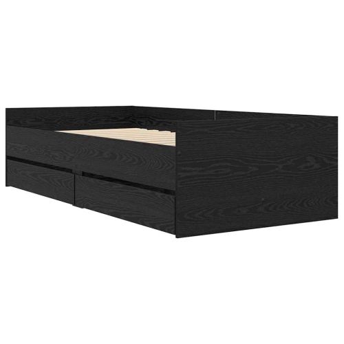 Рамка за легло Черния дъб 90 x 190 cm Солидно борово дърво