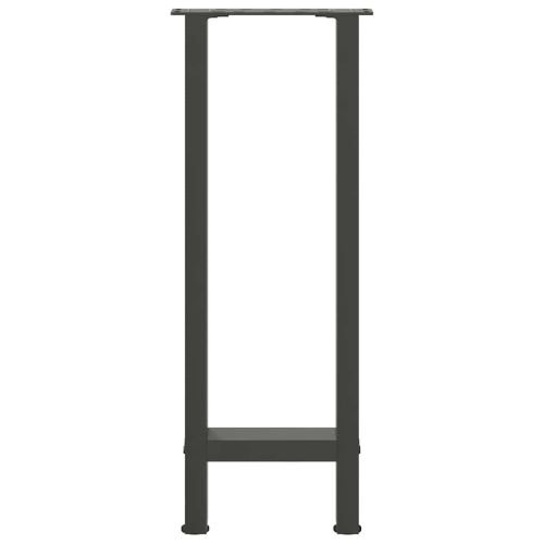 Крака за конзолна маса, антрацит, 2 бр., 28 x (72-73) см, стомана