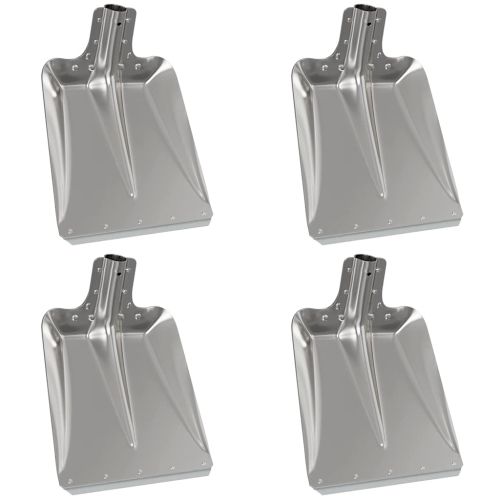 Глава на лопата 4 pcs Сребрист 43 x 32,5 см Алуминий