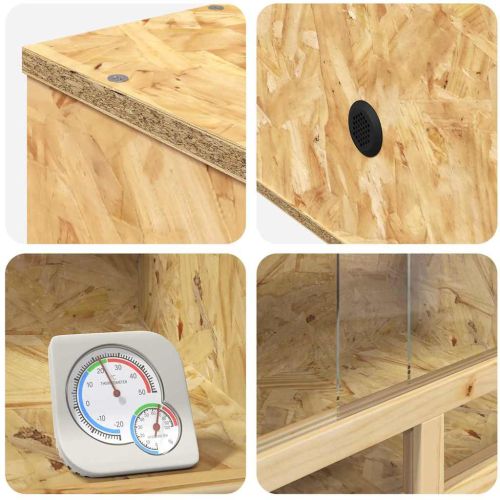 Терариум Кафяво 80 x 40 x 40 cm ОСБ