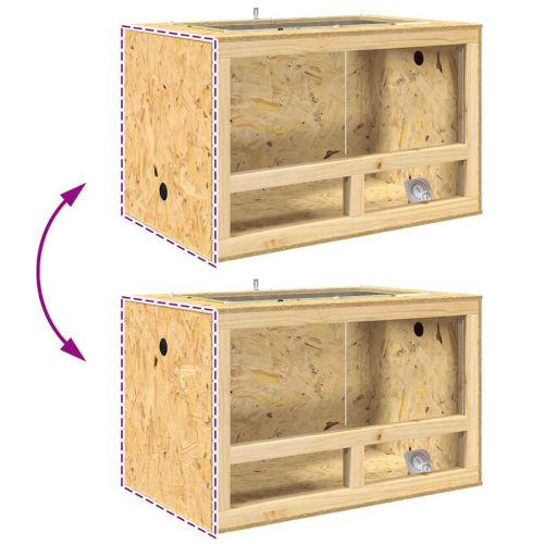 Терариум Кафяво 80 x 50 x 50 см ОСБ