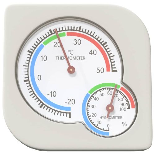 Термохигрометър Бяло 7,5 x 7,5 x 1,2 см ABS