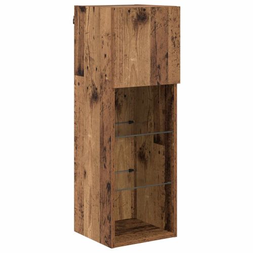 Кабинети за телевизор на стената 4 pcs Дъб Инженерно дърво