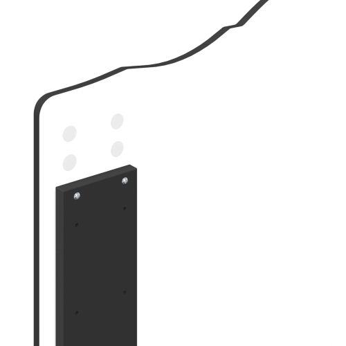 Легло с място за съхранение Черно 100 x 200 cm Инженерно дърво