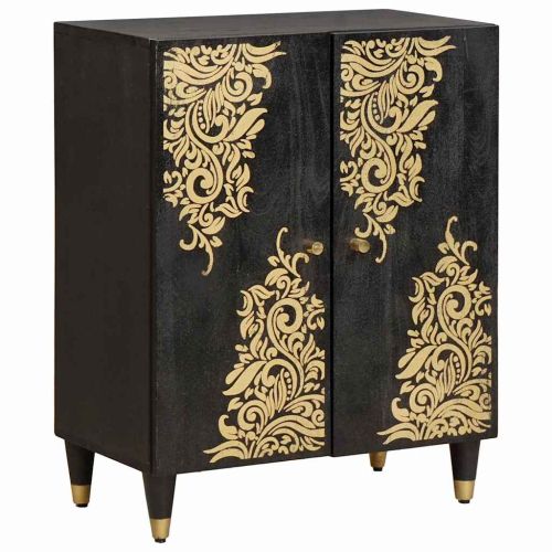 Комплект шкафове за баня с рафт 3 pcs Черно 180 x 33 x 75 см