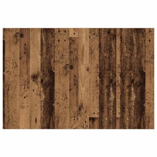 Табла с шкаф с чекмедже 3 pcs Старо дърво Инженерно дърво