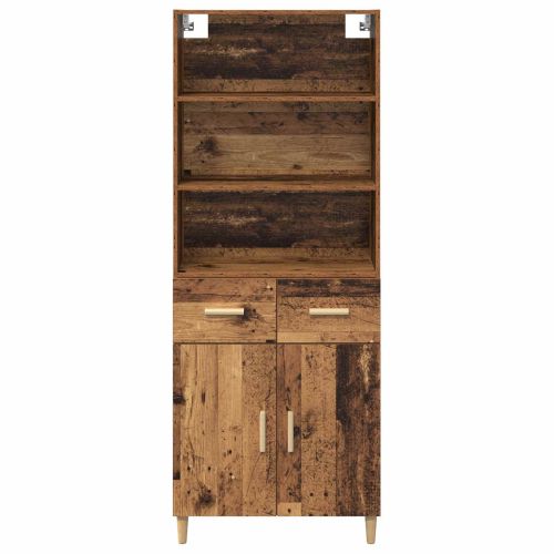 Висок шкаф Старо дърво 69,5 x 32,5 x 180 см Инженерно дърво