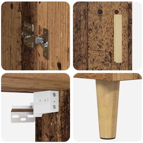 Висок шкаф Старо дърво 69,5 x 34 x 180 см