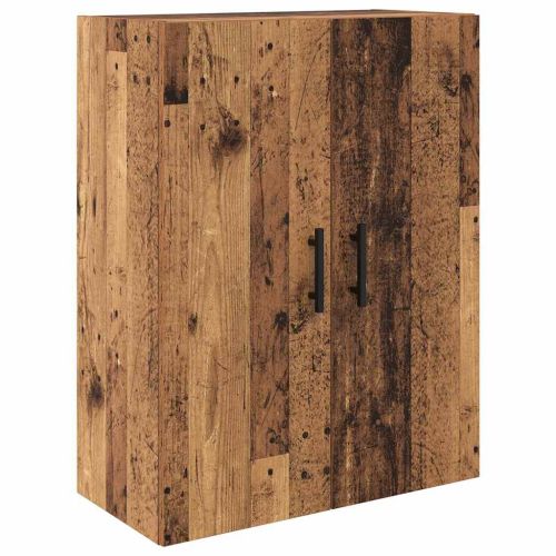 Висок шкаф 2 pcs Старо дърво 69,5 x 34 x 180 см