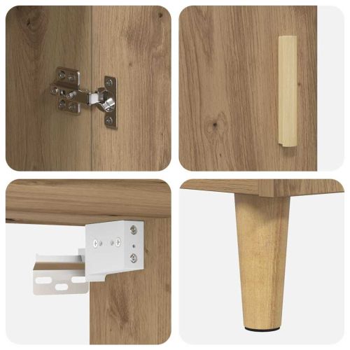 Висок шкаф Дъб 69,5 x 32,5 x 180 см Инженерно дърво