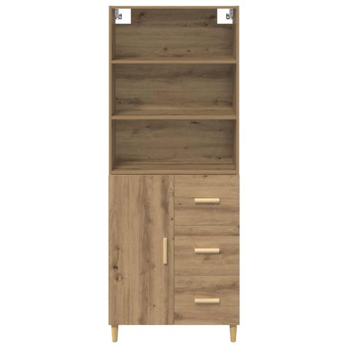 Висок шкаф Дъб 69,5 x 32,5 x 180 см Инженерно дърво