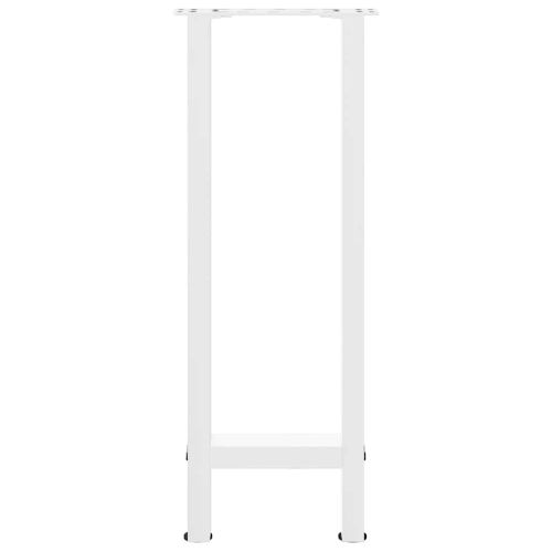 Крака за конзолна маса, бели, 2 бр., 38 x (72-73) см, стомана