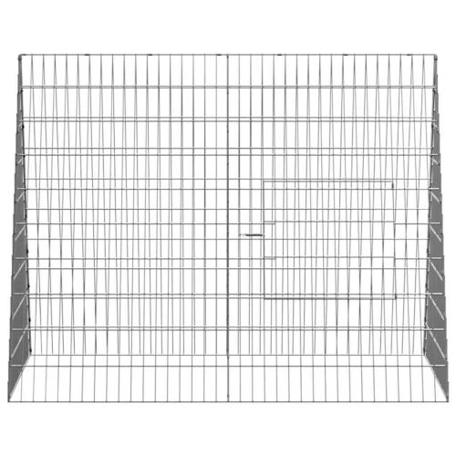 Клетка за заек Сребрист 215 x 100 x 85 см Галванизирана стомана