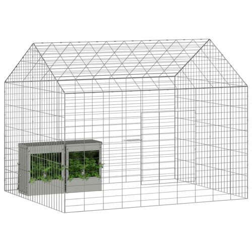 Клетка за заек Сребрист 100 x 78 x 78 см Галванизирана стомана