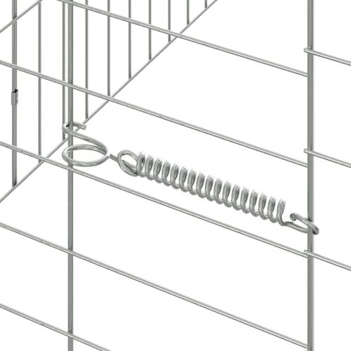 Клетка за заек Сребрист 100 x 78 x 78 см Галванизирана стомана