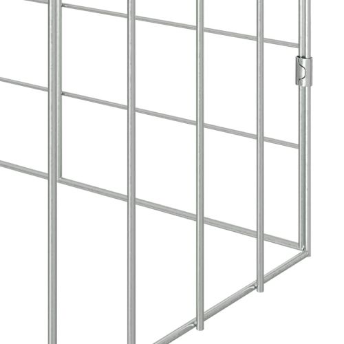 Клетка за заек Сребрист 100 x 78 x 78 см Галванизирана стомана