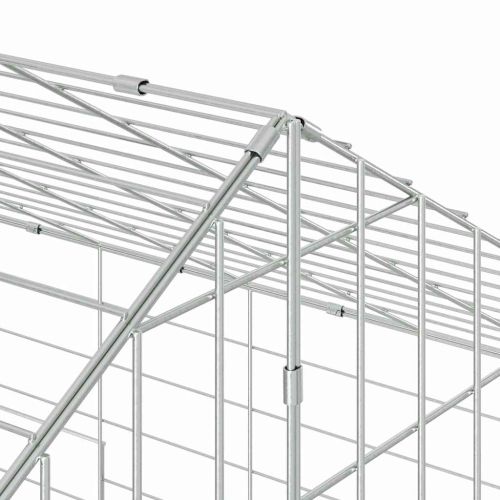 Клетка за заек Сребрист 100 x 78 x 78 см Галванизирана стомана