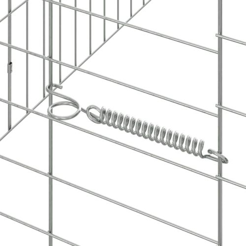 Клетка за заек Сребрист 200 x 78 x 78 см Галванизирана стомана