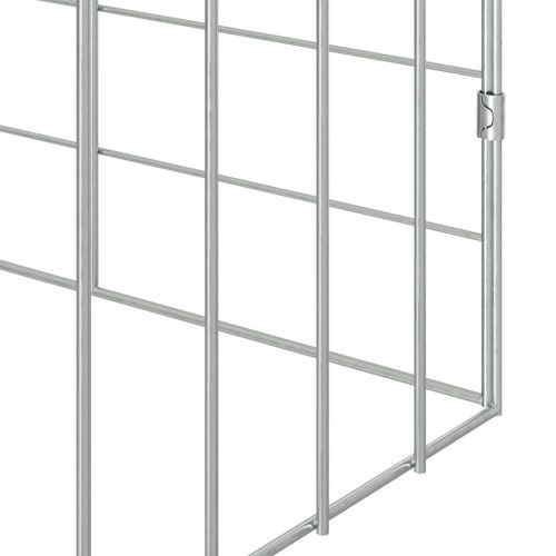 Клетка за заек Сребрист 200 x 78 x 78 см Галванизирана стомана