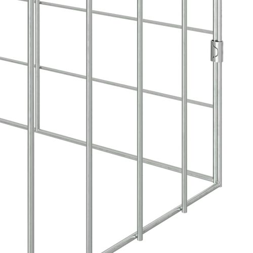 Клетка за заек Сребрист 400 x 78 x 78 см Галванизирана стомана