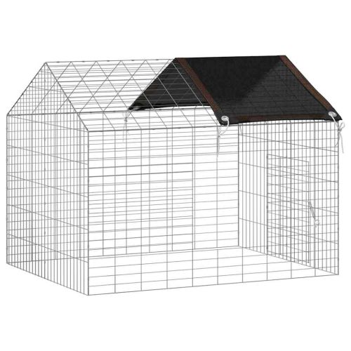 Клетка за заек Сребрист 100 x 78 x 78 см Галванизирана стомана
