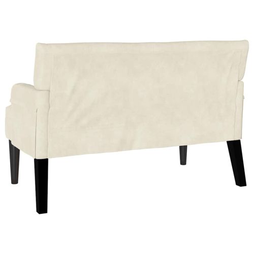 Пейка Честърфилд Крем 112 x 65,5 x 75 см Кадифе