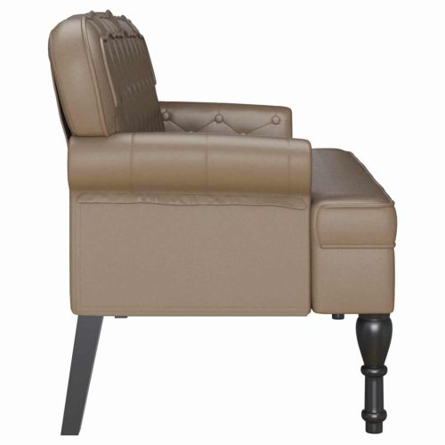 Пейка Честърфилд Капучино 119,5 x 64,5 x 75 см Изкуствена