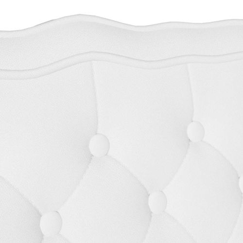 Пейка Честърфилд Бяло 119,5 x 64,5 x 75 см Изкуствена